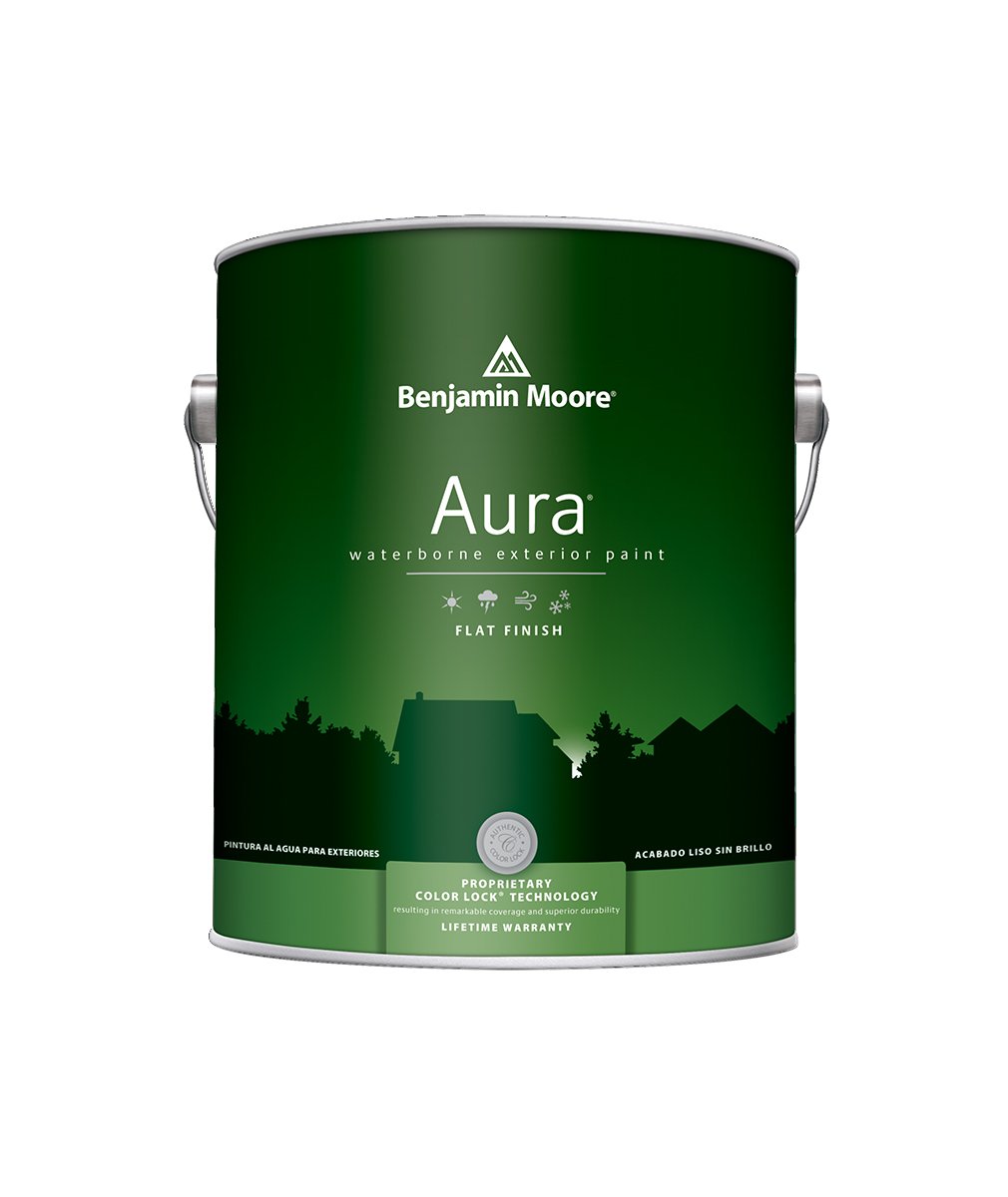 Benjamin Moore Aura Exterior Flat Paint available at Creative Paint in San Francisco, South Bay & East Bay. 